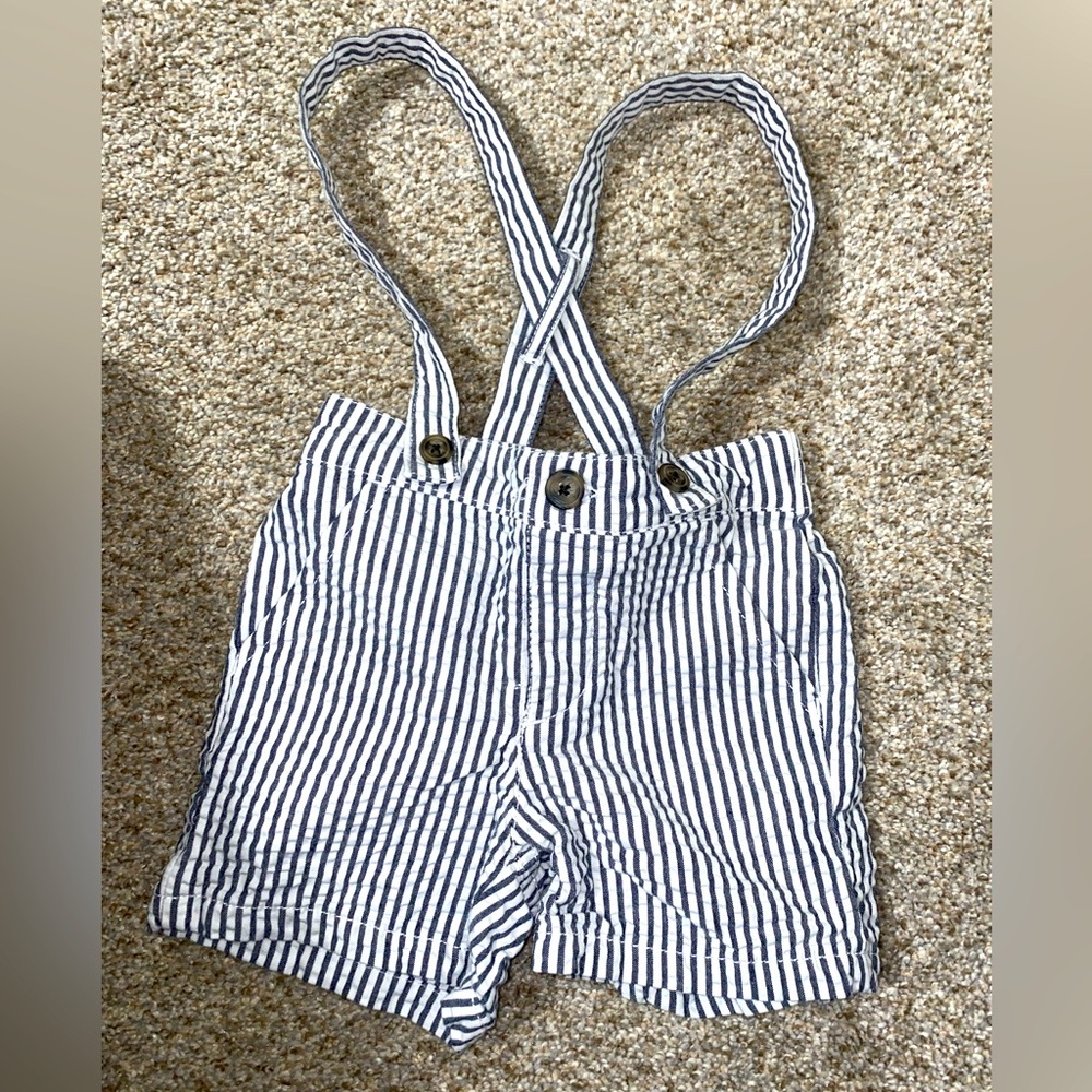 Baby boy suspnder/overall shorts